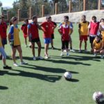 linda hamilton and kathryn markgraf training players in chile